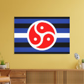 Leren oefen trots vlag canvas afdruk (Insitu (Woonkamer))