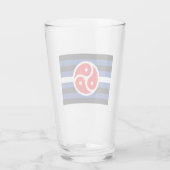 Leren oefen trots vlag glas (Achterkant)
