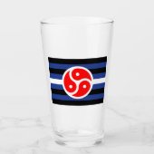 Leren oefen trots vlag glas (Voorkant)