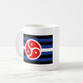 Leren oefen trots vlag koffiemok (Voorkant links)