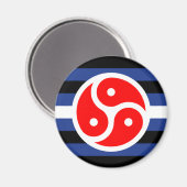 Leren oefen trots vlag magneet (Voorkant / Achterkant)
