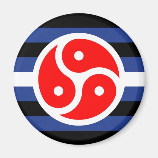 Leren oefen trots vlag magneet (Voorkant)