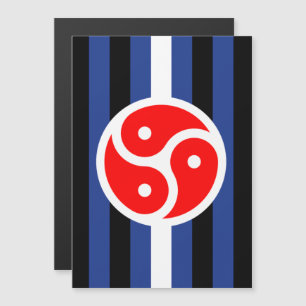 Leren oefen trots vlag magnetische uitnodiging