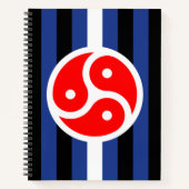 Leren oefen trots vlag notitieboek (Voorkant)