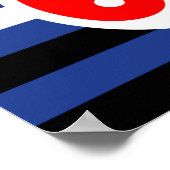 Leren oefen trots vlag poster (Hoek)