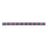 Leren oefen trots vlag satijnen lint (Voorkant)