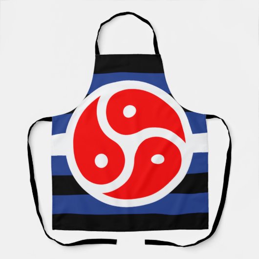 Leren oefen trots vlag schort (Voorkant)