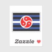 Leren oefen trots vlag sticker (Vel)