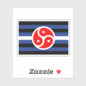 Leren oefen trots vlag sticker (Vel)