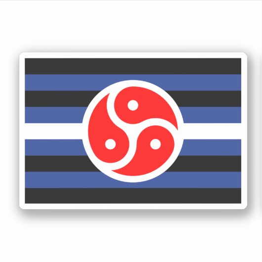 Leren oefen trots vlag sticker (Voorkant)
