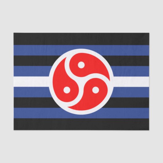 Leren oefen trots vlag tissuepapier (Voorkant)