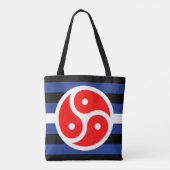 Leren oefen trots vlag tote bag (Achterkant)