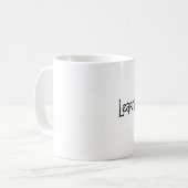 leren om de intu - discussie te beheersen koffiemok (Voorkant links)