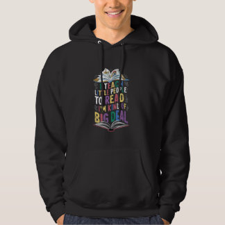 Leren om grappige schoolleraren te lezen Gezegde V Hoodie