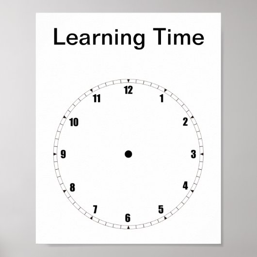 Leren om het Poster van de Tijd te vertellen (Voorkant)