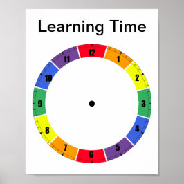 Leren om het Poster van de Tijd te vertellen