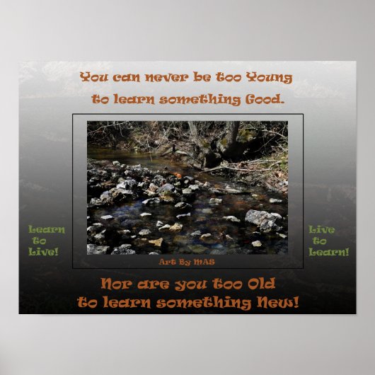Leren om te Leven Leven om te Leren 2 Poster (Voorkant)