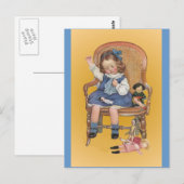 Leren om te naaien briefkaart (Voorkant / Achterkant)