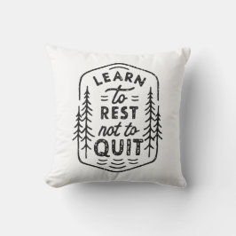 Leren om te rusten, niet stoppen kussen