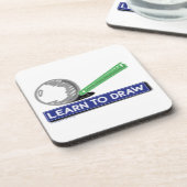 Leren om te tekenen drankjes onderzetter (Linkerzijde)