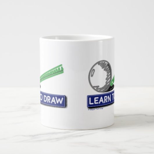 Leren om te tekenen grote koffiekop (Voorkant)