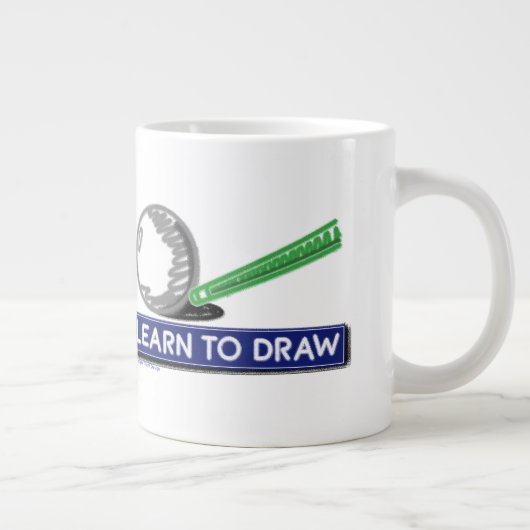 Leren om te tekenen grote koffiekop (Rechts)