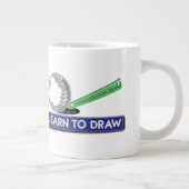 Leren om te tekenen grote koffiekop (Rechts)