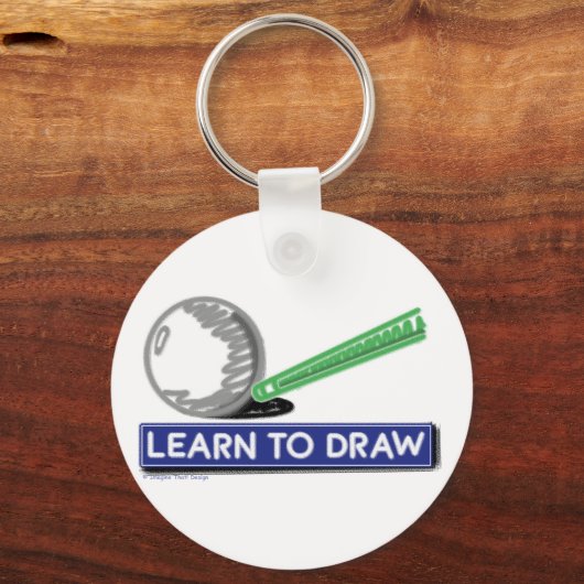Leren om te tekenen sleutelhanger (Voorkant)
