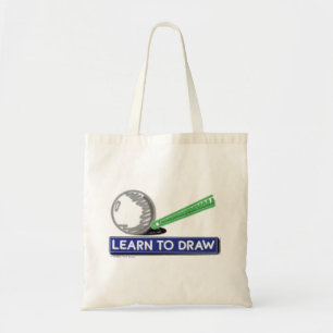Leren om te tekenen tote bag