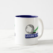 Leren om te tekenen tweekleurige koffiemok (Voorkant rechts)