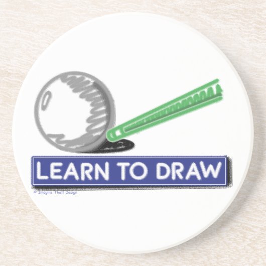 Leren om te tekenen zandsteen onderzetter (Voorkant)