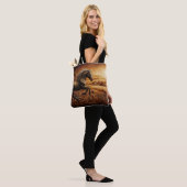 Leren Paard Ranch Sunset Tote Bag (Op model)