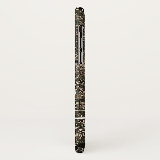 Leren Persoonlijke Naam Lettertype Case-Mate iPhone Case (Achterkant/links)