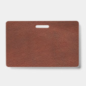 Leren Plastic Badge - Horizontaal (Achterkant)