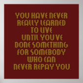 leren poster te leven (Voorkant)