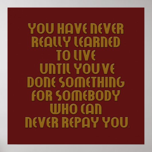 leren poster te leven (Voorkant)