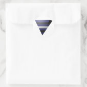 LEREN PRIDE 3D DRIEHOEK RONDE STICKER (Tas)