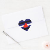 LEREN PRIDE GESTREEPTE HART HORIZONTAAL - 2014 PRI STICKER (Envelop)