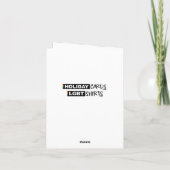 Leren Pride Holigay Boom Feestdagen Kaart (Achterkant)