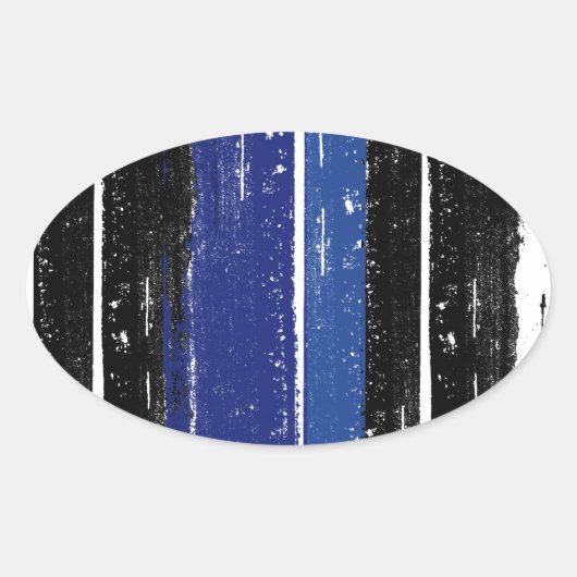LEREN PRIDE INKTBALIE OVALE STICKER (Voorkant)