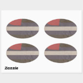 LEREN PRIDE KLEUREN OVALE STICKER (Vel)