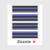 Leren Pride Strepen Sticker (Vel)