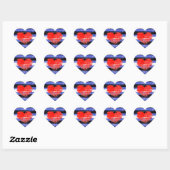 Leren Pride Verf Hart Sticker (Vel)