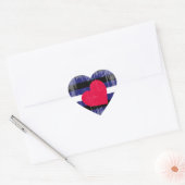 LEREN PRIDE VERSTREKENDE ONTWERP HART STICKER (Envelop)