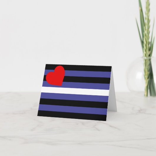 Leren Pride-vlag Bedankkaart (Voorkant)