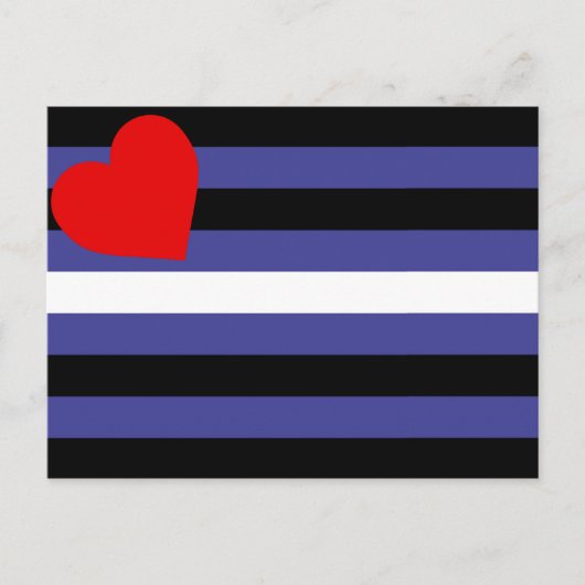 Leren Pride-vlag Briefkaart (Voorkant)