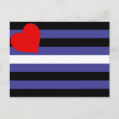 Leren Pride-vlag Briefkaart (Voorkant)