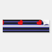 Leren Pride-vlag Bumpersticker (Voorkant)