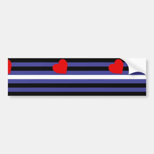 Leren Pride-vlag Bumpersticker (Voorkant)