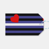 Leren Pride-vlag Cadeaulabel (Voorkant (Horizontaal))